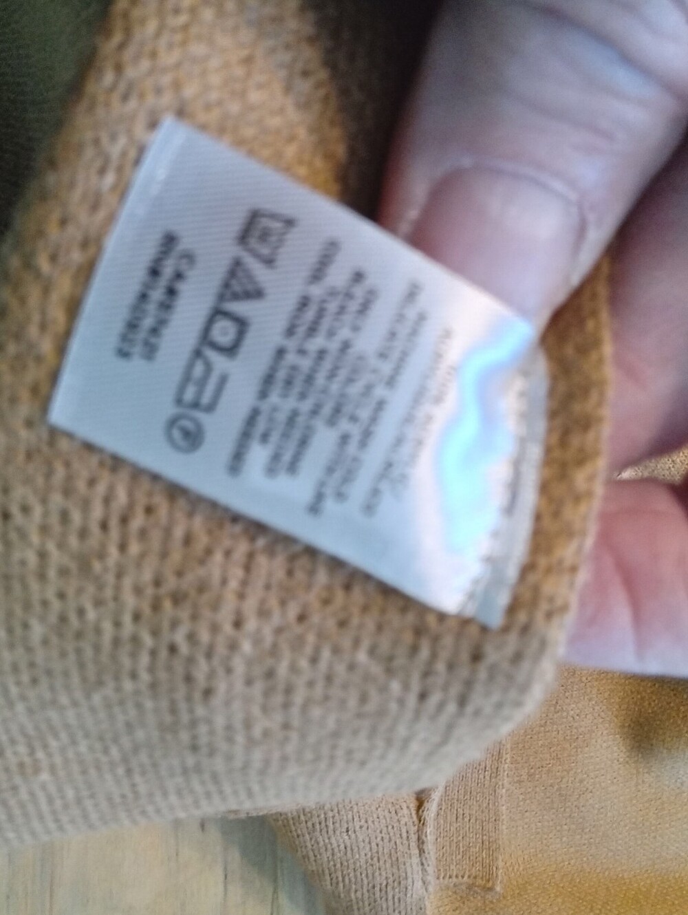 Loft Outlet Size OS Camel Tan Belted Knit Wrapnponcho Cardigan Sweater NWOT - Picture 6 of 13